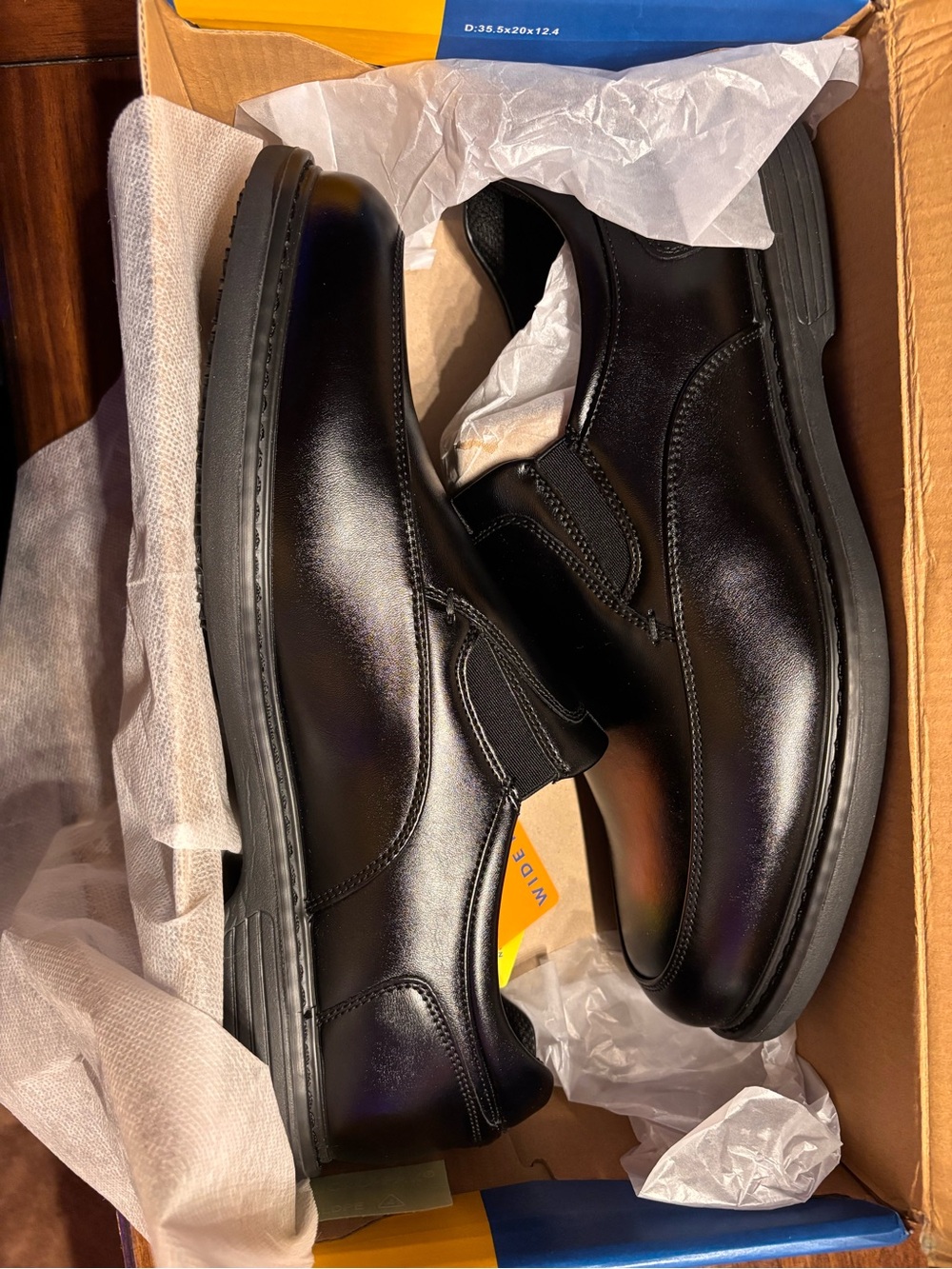 Men's Black Slip-On Professional Work/Dress Shoes